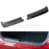 Chrome Inner Rear Bumper Foot Scuff Plate Trim Cover for Nissan Note E13 2021 2022 Decoration Accessories