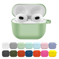 3rd Case For Apple AirPods 3 generation Liquid Silicone Case Protective Cover Ultra-thin simple Soft Protect Cover for airpods 3