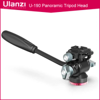 Ulanzi U-190 Panoramic Tripod Head Hydraulic Fluid Video Head For Tripod Monopod Camera Holder Stand Mobile SLR DSLR Camera