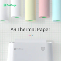 PeriPage 56x30/77x30 Thermal Paper Color Label Paper Sticker Self-Adhesive for Thermal Pocket Mini Wireless A6 A9 Photo Printer