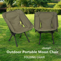 Ultralight Portable Folding Chair Outdoor Camping Detachable Fishing Chair Travel Picnic Seat Tools Beach Foldable Moon Chair