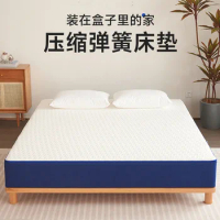 Roll Pack Box Memory Foam Mattress Hotel B&amp;B Independent Spring Compressible Household Latex Mattress Wholesale