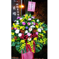 【葳莉】客製化 廟會慶典 開幕致慶 賀禮高架花籃(V006/一對)