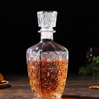 PROMO Temkin Whisky Decanter Glass Bottle Liquor Scotch Luxury Diamond 750ml - C04