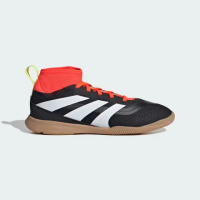 【adidas 愛迪達】PREDATOR LEAGUE SOCK I 兒童 室內足球鞋 黑白橘(IG5447)