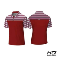Baju Polo Shirt Swiss Tech Golf Polyester DriFit Premium Quality HQ#23 M Red