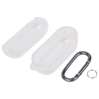 Ốp lưng silicone màu đỏ thời trang cho Technics EAH-AZ100 kèm dây đeo carabiner