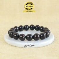 Gelang Kayu Kokka Kaukah Hitam ASLI Arab Turki Mekah ukuran Jumbo 12mm
