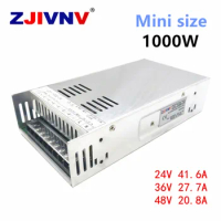 1000W mini size switching power supply 24v 36v 48v 40A 20A Constant voltage current led driver ac dc transform SMPS converter