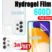 3IN1 Hydrogel Film For Samsung Galaxy A52 A22 A32 A42 A72 A02s A12 A52s 5G 4G Camera Glass A 52 52S 72 12 32 42 Screen Protector