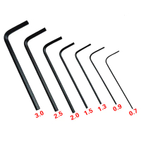 Set 7 pcs slot 0.7 mm dan 3 mm, jenis hex (allen/hexagonal), termasuk pemutar skru dan sepana