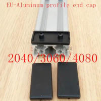 10pcs ALuminum profile end cap 2040 3060 Plastic End Cap Cover Plate black for EU Aluminum Profile