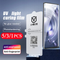 5/3/1pcs For vivo X80 X90 pro plus UV light curing film S12 S15 S16 pro NEX 3 3S X70 X60 X60T X60S screen protector Not Glass HD