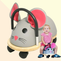 【Wheely Bug】扭扭滑輪車-小灰鼠 簡易包裝(動物造型學步嚕嚕車 兒童滑步車)