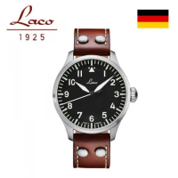 【Laco 朗坤】飛行員系列  861688 42mm｜德國錶 自動機械錶 軍錶  飛行錶 男/女錶