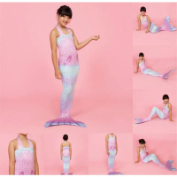 Mermaid baju duyung spesial pelangi baju renang new model kostum putri duyung anak