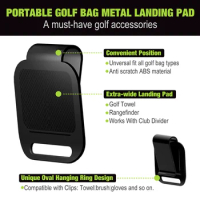 Golfs Bag Plastics Landing Pads Universal Fit Golfs Bag Types Landing Pad Gifts Golfs Lover Golf Equipment Putter Clamp Holder