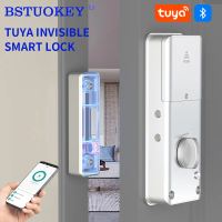 Tuya APP Remote Control Automatic IC Card Motor Lock Electronic Bluetooth Invisible No Drill Hole In