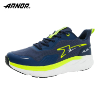 【ARNOR】阿諾 輕量慢跑鞋 男鞋 螢綠藍(ARMR43186)