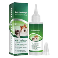 Cat Eye Drops Cat Dog Eye Wash Drops 60ml Tear Stain Remover Effective Cleaning Cat Dog Eye Care Nursing Pet Eye Drops For Cats