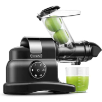 AMZCHEF 3" Wide Dual Feed Chute Slow juicer, High Nutrition Juicer Slow Masticating with 2-Speed Modes &amp; Reverse Function