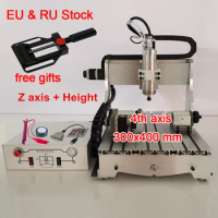 DIY 3040 CNC Router Metal 3-4 Axis USB PCB Wood Engraving Milling Machine 0.8KW 1.5KW 2.2KW Optional Watertank for Metal Lathe