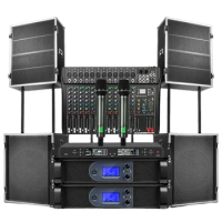 Depusheng LS15 Dual 15 Inch 2 Channels Sound System Speaker With Professional Audio For Stage Performance