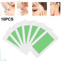 10 Pcs Double-sided Strips Wax Paper Aloe Body Leg Hair Removal Painless Paper Wax For Face B4J1