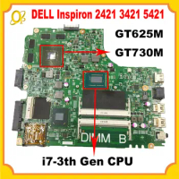 12204-1 motherboard for DELL Inspiron 2421 3421 5421 laptop motherboard with i7-3th Gen CPU GT625M GT730M GPU DDR3 fully tested