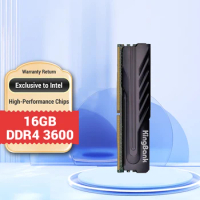 KingBank Intel Heatsink Ram DDR4 16GB 3600MHz XMP Desktop Memory Support Motherboard DDR4 with Heatsink