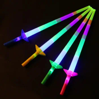 led flashing colorful birthday christmas party sticks telescopic big four glow sticks wholesale glow toys gift (large) hot