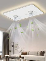 客廳燈風扇燈現代簡約大氣吸頂燈全光譜護眼全屋套餐燈具電扇一體