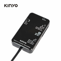 KINYO 多合一晶片讀卡機KCR-6250-黑【愛買】