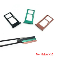 10PCS For Nokia X10 X20 X100 C20 plus C21 plus Sim Card Tray SD Card Reader Socket Slot Holder Replacement Part