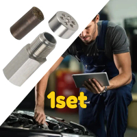 Car Adpater Extension Filter Oxygen O2 Sensor Connector Extender Spacer Internal Thread M18*15
