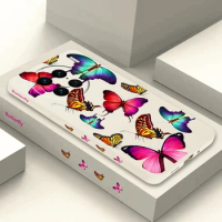 Butterfly Party Phone Case For VIVO Y72 Y50 Y36 Y35 Y33S Y32 Y22 Y21 Y19 Y15 X80 X70 X60 V27 V25 Pro Silicone Protect Cover