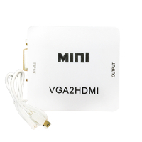 K-Line VGA 轉 HDMI + Audio 影音轉換器(白)