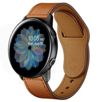 Fashion Leather Watch Band Strap for Samsung Galaxy Watch Active 2 40mm 44mm for Galaxy Watch 3 45mm Replacement Wrist strap