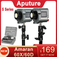 Aputure Amaran Cob 60X S series Bi-Color 2700K-6500K LED Video Light Amaran Cob 60D-S 5500K LED Photography Lighting Handheld