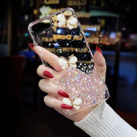 Glitter Bling 3D butterfly Phone Case For Huawei Honor X7 X8 X9 transparent Cover For Huawei Nova 9 SE Nova8i 9pro Y9A Y7A