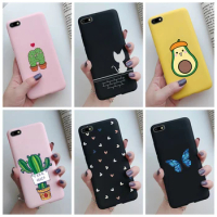 Case For Coque Huawei Y5 Lite 2018 DRA-LX5 LX2 Soft Matte Silicon Cute Cat Cactus Cover For Huawei Y5 Y6 Y7 2019 2018 Phone Case