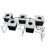 Complete Commercial Hydroponic Growing Systems Dutch Bucket Drip Irrigation System ( 5 Buckets)