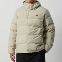 【adidas 愛迪達】REV Sherpa 男款 白綠色 休閒 百搭 拉鍊 飛行外套 雙面 外套 UIN0990