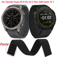 50pcs Smart Watch Bands For Garmin Fenix 6 6S 6X Pro/Fenix 7X 7 /Fenix 5 5X Plus/Fenix3 HR 955 26 22 20mm Nylon Strap Wholesale