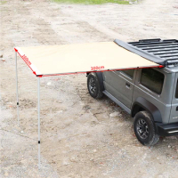 for Suzuki Jimny JB64 JB74 2019-2023 200cm*160cm Car Side Awning Rooftop Tent Sunshade Outdoor Camping Decorative Cover Tri