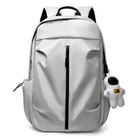 MND Tas Ransel Backpack Sekolah / Kuliah / Tas Ransel Laptop 13 - 15.6 Inch Putih
