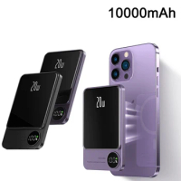 Magnetic Power Bank 10000mAh PD20W 15W Wireless Fast Charging Powerbank for iPhone 14 13 12 Xiaomi Huawei Samsung Mini Powerbank