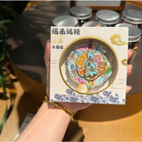 Rotating refrigerator magnet, city magnet, magnetic sticker, magnetic creative decoration, tourist l