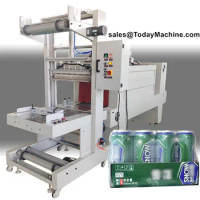 Automatic Beverage Drinking Mineral Water PET Bottle Shrink Wrapping Machine