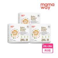【mamaway 媽媽餵】拉拉褲/褲型尿布 2XLx26片(3包)